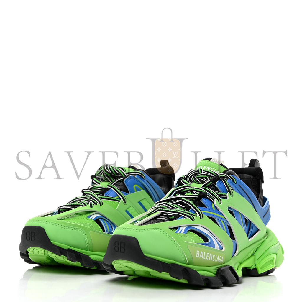 BALENCIAGA TRACK SNEAKERS IN BLUE GREEN 542023W1GB84078