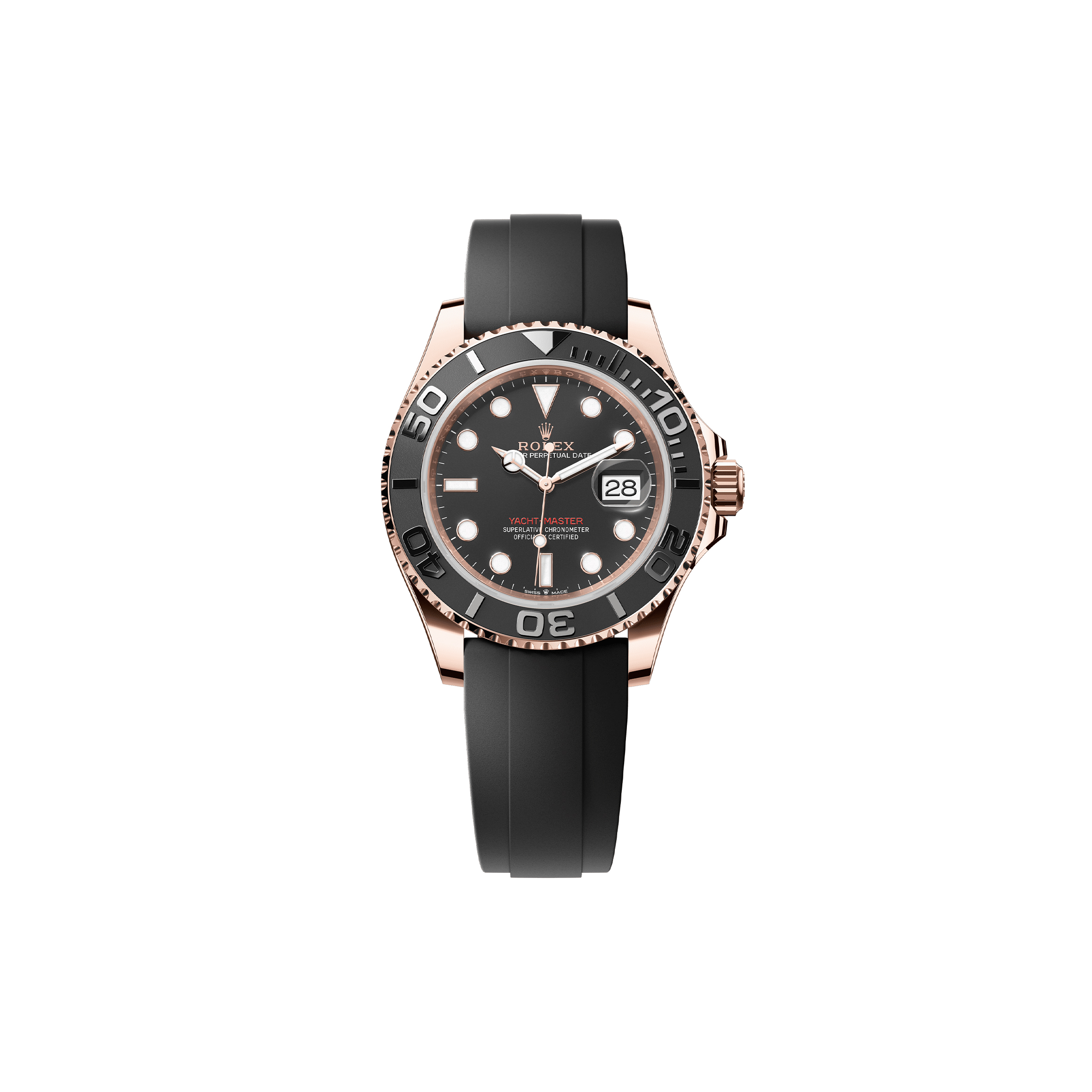 ROLEX YACHT-MASTER 40 OYSTER, 40 MM, EVEROSE GOLD WATCH 126655