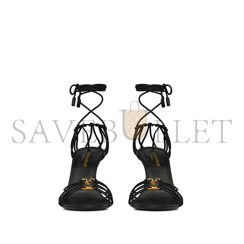 YSL BABYLONE SANDALS IN SMOOTH LEATHER 7857061N8001000 YSL BABYLONE SANDALS IN SMOOTH LEATHER 7857061N8001000