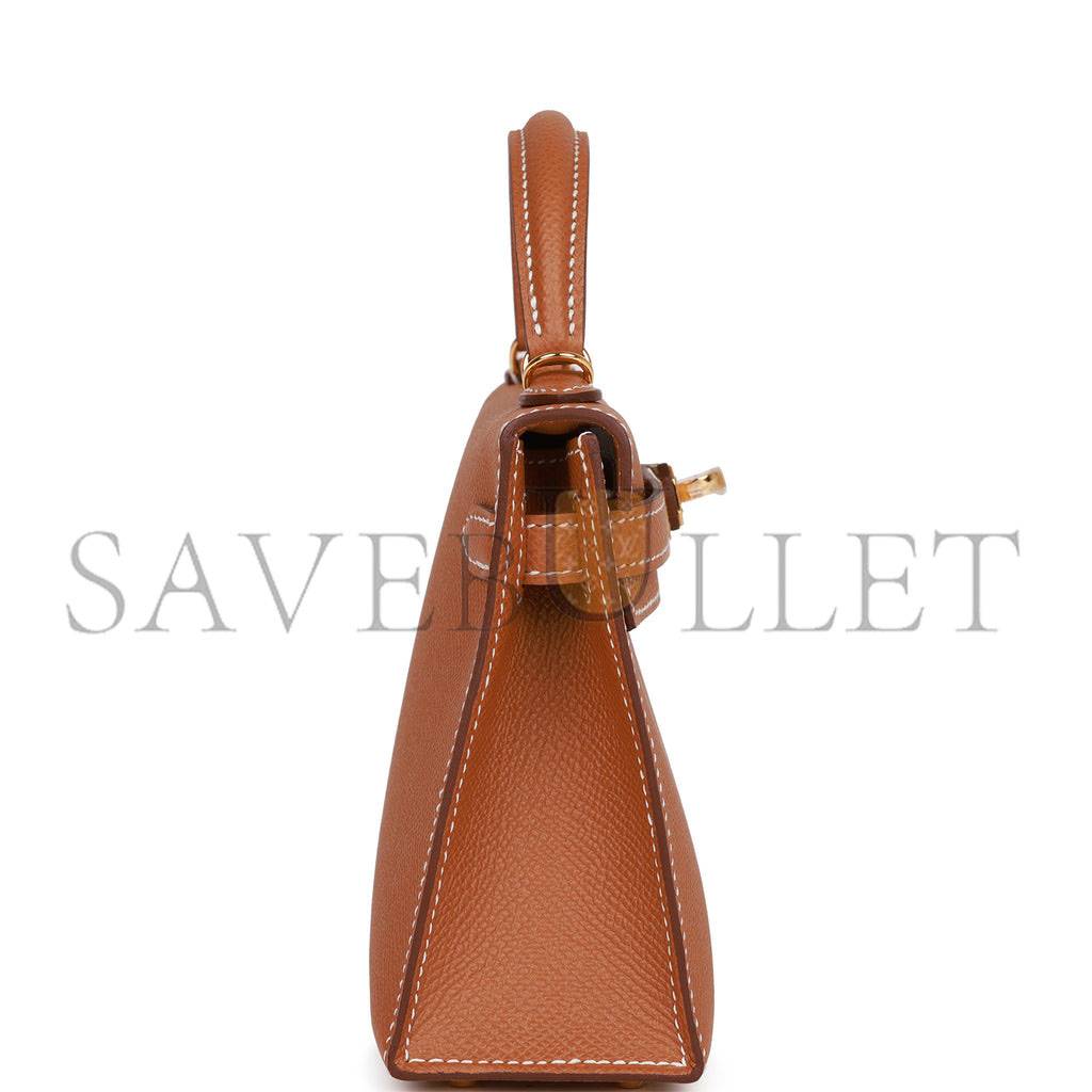 HERMES MINI KELLY SELLIER 20 GOLD EPSOM GOLD HARDWARE 39848783642718(19*12*5.5cm) HERMES MINI KELLY SELLIER 20 GOLD EPSOM GOLD HARDWARE 39848783642718(19*12*5.5cm)