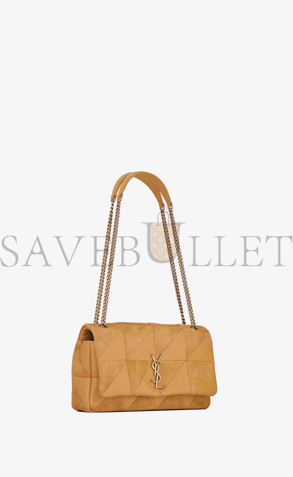 YSL JAMIE MEDIUM CHAIN BAG &QUOT;CARR&EACUTE; RIVE GAUCHE&QUOT; IN LAMBSKIN AND SUEDE&QUOT; IN LAMBSKIN AND SUEDE 515821COPP77019 (25*15*7.5cm)